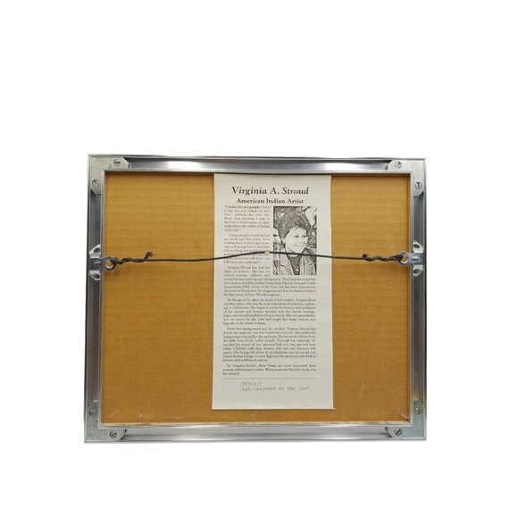 Virginia A. Stroud Framed Matted 1987 "What Happened To The Sun?" Vintage Signed - Picture 9 of 10